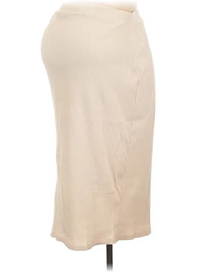 Pre-owned Isabel Maternity Casual Skirt In Tan
