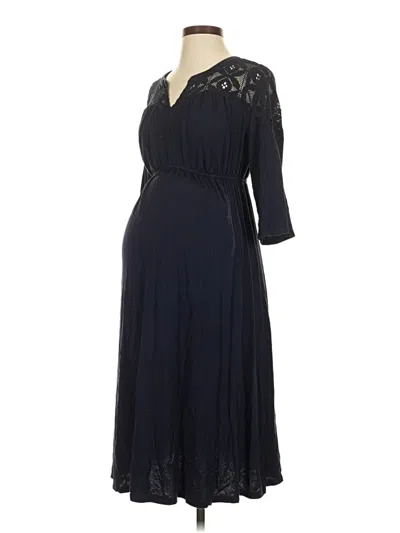 Pre-owned Isabel Maternity Cocktail Dress In Blue