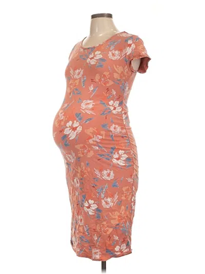 Pre-owned Isabel Maternity Cocktail Dress In Orange
