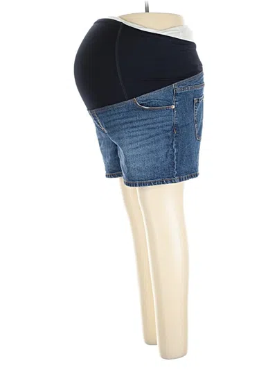 Pre-owned Isabel Maternity Denim Shorts In Blue