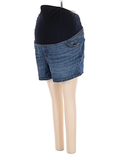 Pre-owned Isabel Maternity Denim Shorts In Blue
