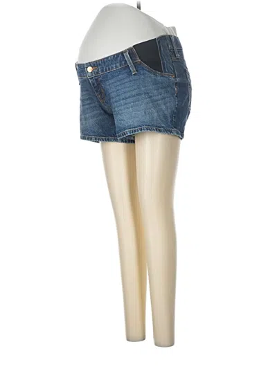 Pre-owned Isabel Maternity Denim Shorts In Blue