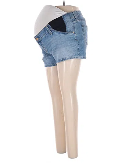 Pre-owned Isabel Maternity Denim Shorts In Blue