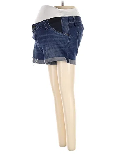 Pre-owned Isabel Maternity Denim Shorts In Blue
