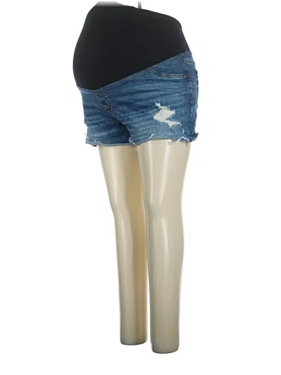 Pre-owned Isabel Maternity Denim Shorts In Blue