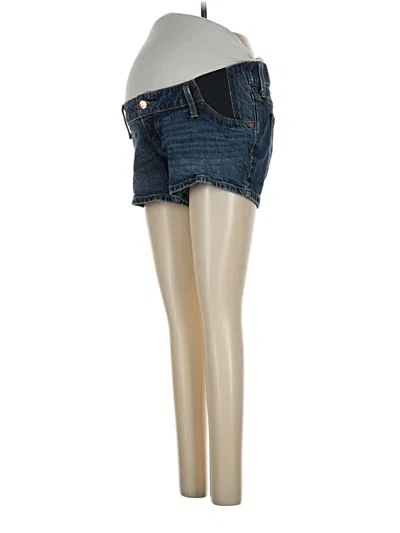 Pre-owned Isabel Maternity Denim Shorts In Blue