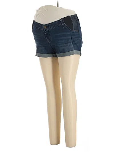 Pre-owned Isabel Maternity Denim Shorts In Blue
