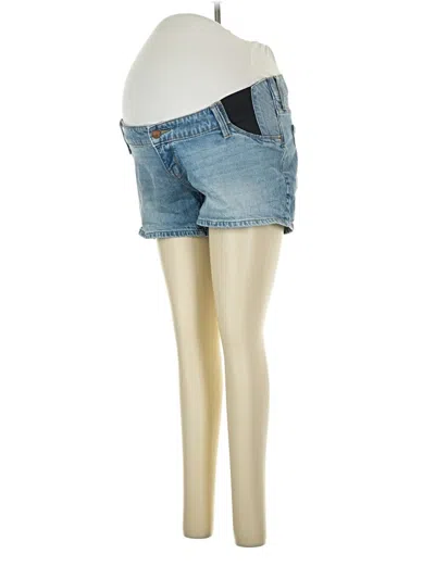 Pre-owned Isabel Maternity Denim Shorts In Blue