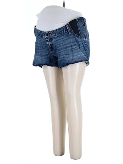 Pre-owned Isabel Maternity Denim Shorts In Blue