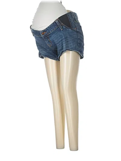 Pre-owned Isabel Maternity Denim Shorts In Blue