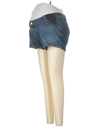 Pre-owned Isabel Maternity Denim Shorts In Blue