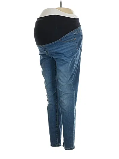 Pre-owned Isabel Maternity Jeggings In Blue