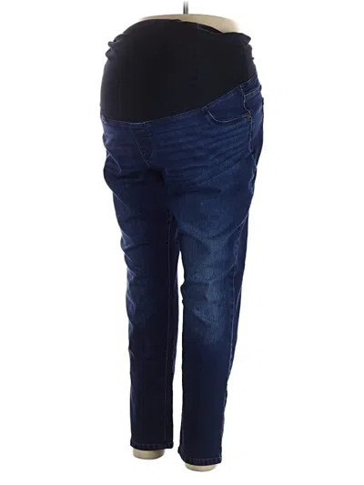 Pre-owned Isabel Maternity Jeggings In Blue