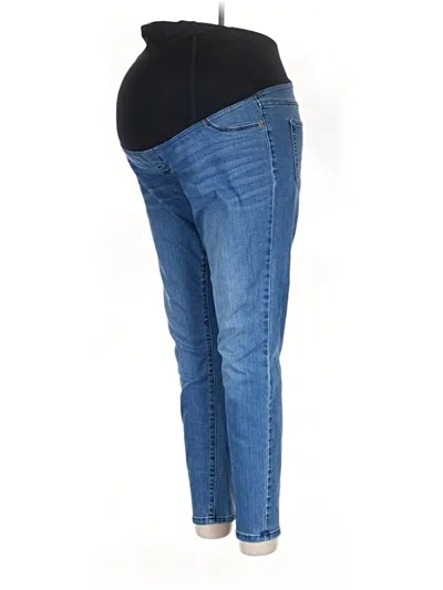 Pre-owned Isabel Maternity Jeggings In Blue