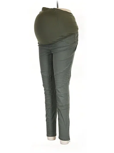 Pre-owned Isabel Maternity Jeggings In Green