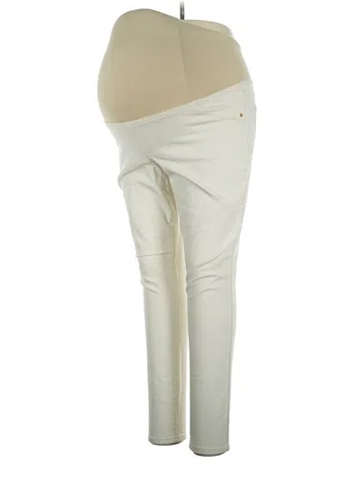 Pre-owned Isabel Maternity Jeggings In Ivory