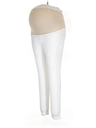 Pre-owned Isabel Maternity Jeggings In Ivory