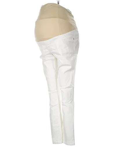 Pre-owned Isabel Maternity Jeggings In Ivory