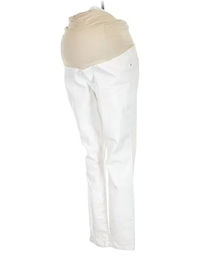 Pre-owned Isabel Maternity Jeggings In Ivory