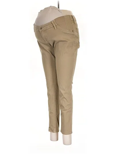 Pre-owned Isabel Maternity Khaki Pant In Tan