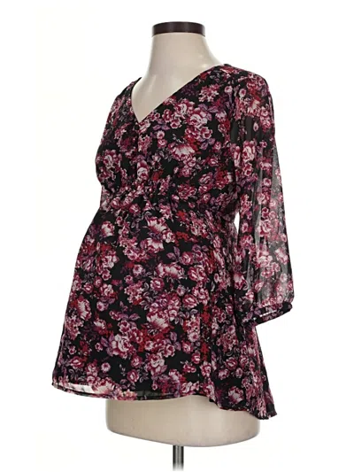 Pre-owned Isabel Maternity Kimono In Black