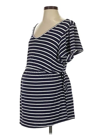 Pre-owned Isabel Maternity Kimono In Blue