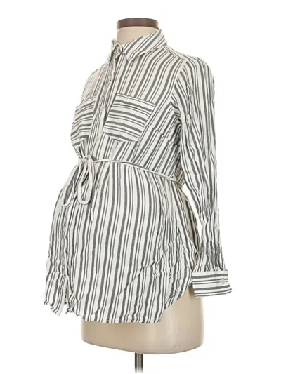 Pre-owned Isabel Maternity Kimono In Gray