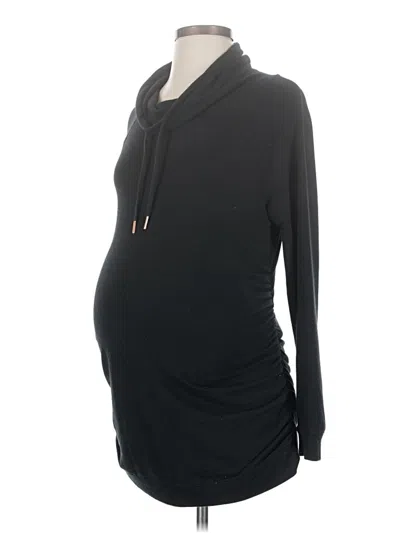 Pre-owned Isabel Maternity Long Sleeve Top Black Cowl Neck Tops