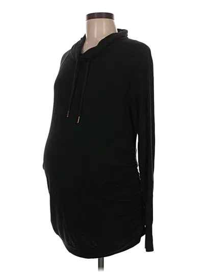 Pre-owned Isabel Maternity Long Sleeve Top Black Cowl Neck Tops