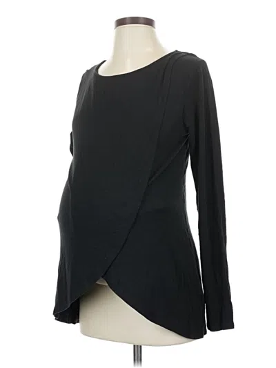 Pre-owned Isabel Maternity Long Sleeve T-shirt In Black