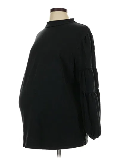 Pre-owned Isabel Maternity Long Sleeve Turtleneck In Black