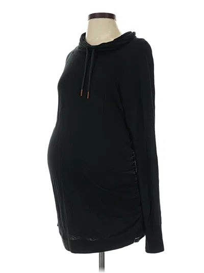 Pre-owned Isabel Maternity Pullover Hoodie In Black