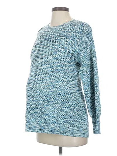 Pre-owned Isabel Maternity Pullover Sweater In Blue