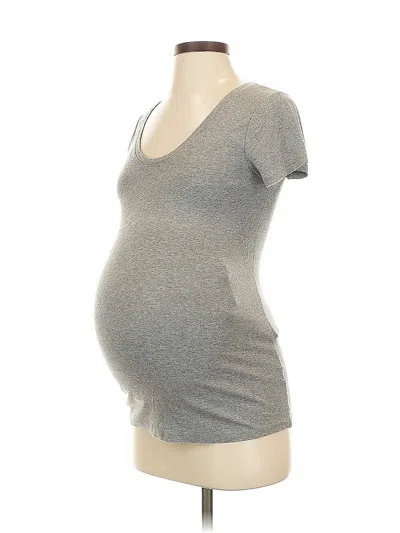 Pre-owned Isabel Maternity Short Sleeve T-shirt In Gray