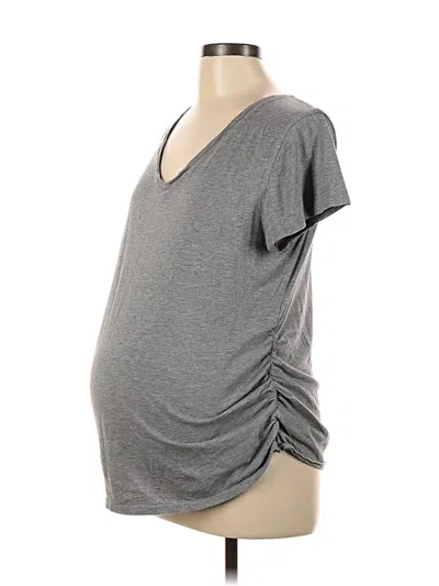 Pre-owned Isabel Maternity Short Sleeve T-shirt In Gray