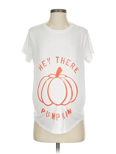 Pre-owned Isabel Maternity Short Sleeve T-shirt In White