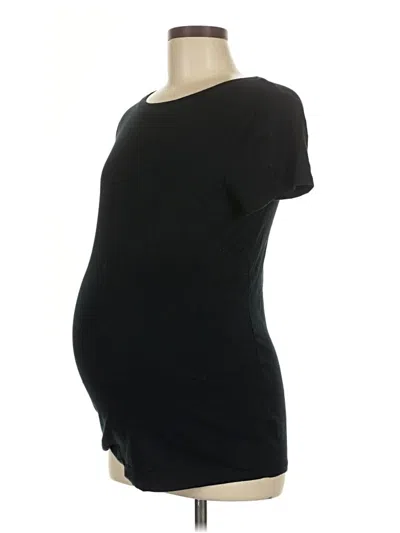 Pre-owned Isabel Maternity Short Sleeve T-shirt In Black