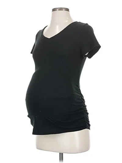 Pre-owned Isabel Maternity Short Sleeve T-shirt In Black