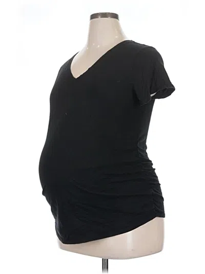 Pre-owned Isabel Maternity Short Sleeve T-shirt In Black