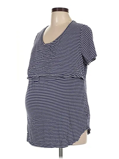 Pre-owned Isabel Maternity Short Sleeve T-shirt In Blue
