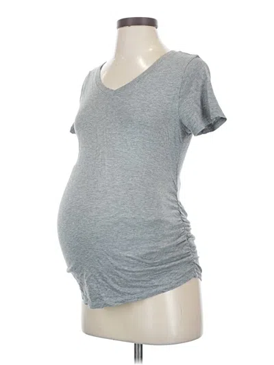 Pre-owned Isabel Maternity Short Sleeve T-shirt In Gray