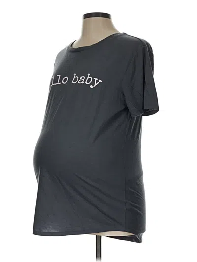 Pre-owned Isabel Maternity Short Sleeve T-shirt In Gray