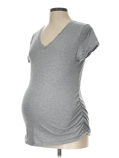Pre-owned Isabel Maternity Short Sleeve T-shirt In Gray