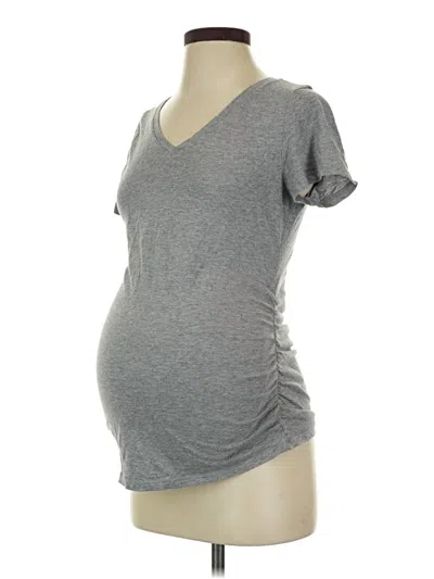 Pre-owned Isabel Maternity Short Sleeve T-shirt In Gray