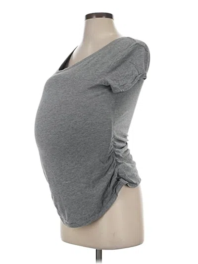 Pre-owned Isabel Maternity Short Sleeve T-shirt In Gray