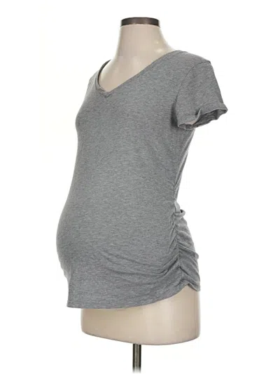Pre-owned Isabel Maternity Short Sleeve T-shirt In Gray