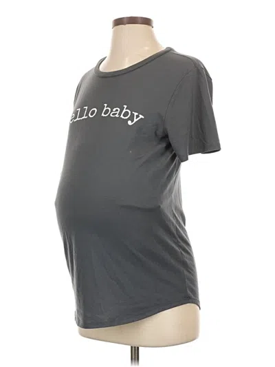 Pre-owned Isabel Maternity Short Sleeve T-shirt In Gray