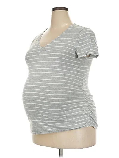 Pre-owned Isabel Maternity Short Sleeve T-shirt In Gray