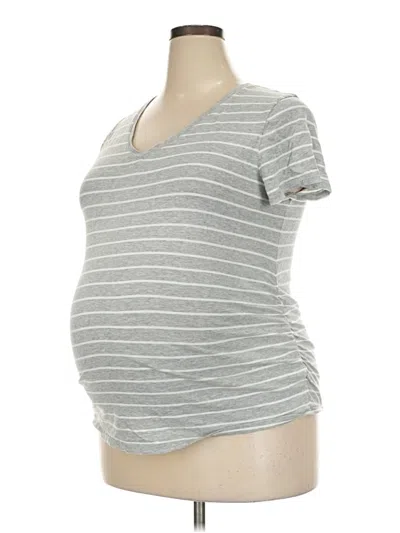 Pre-owned Isabel Maternity Short Sleeve T-shirt In Gray
