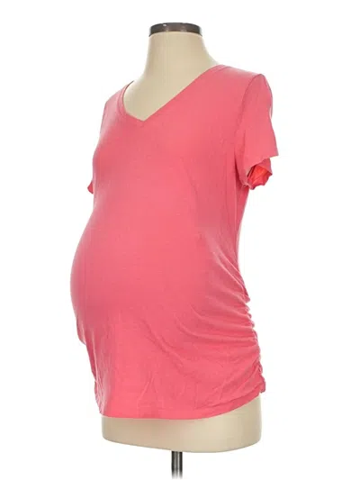 Pre-owned Isabel Maternity Short Sleeve T-shirt In Pink